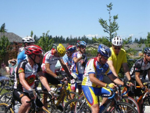 Start of the Criterium (Cycling)