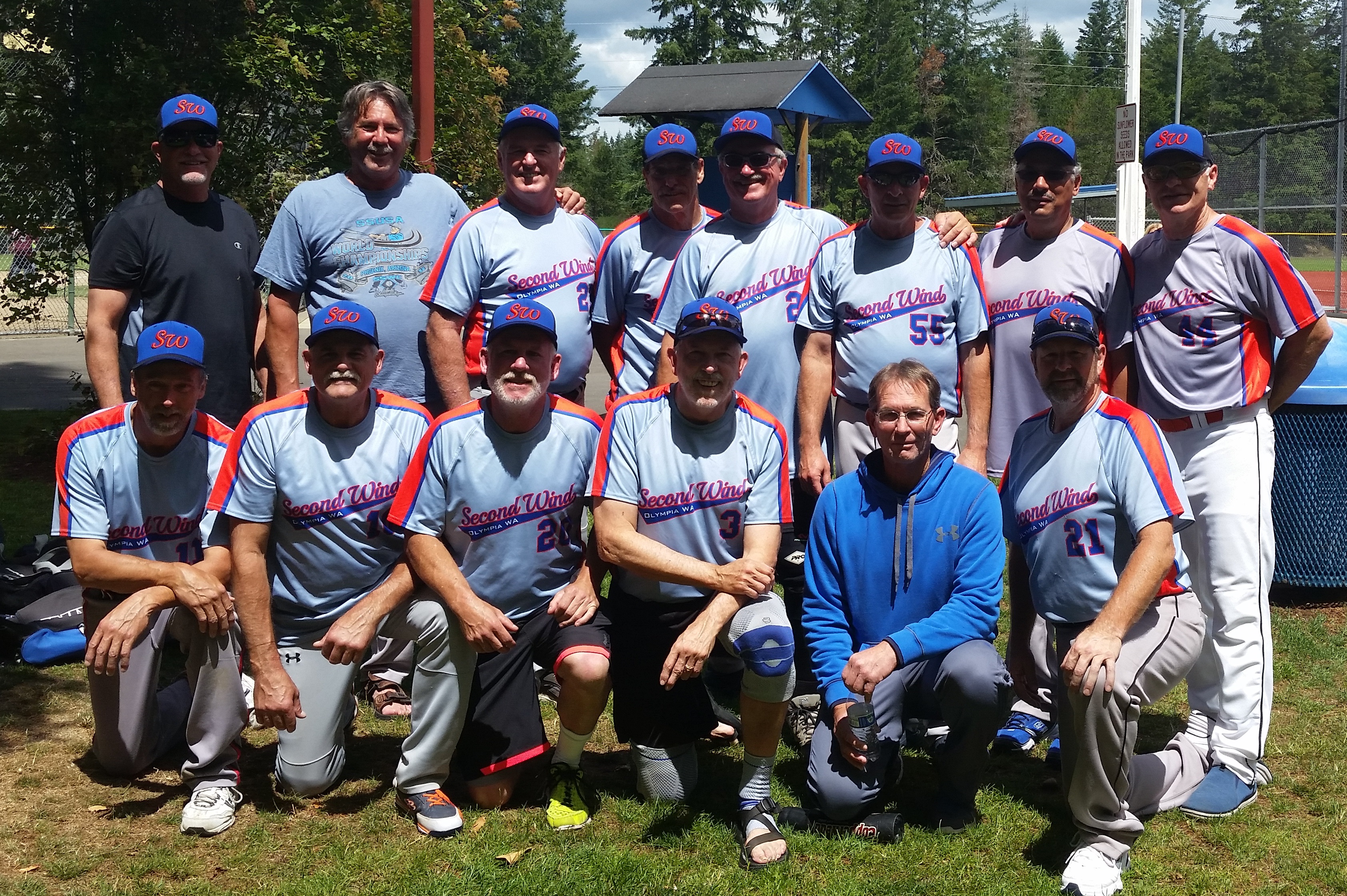 Gold medal team in 60+ tournament: Second Wind